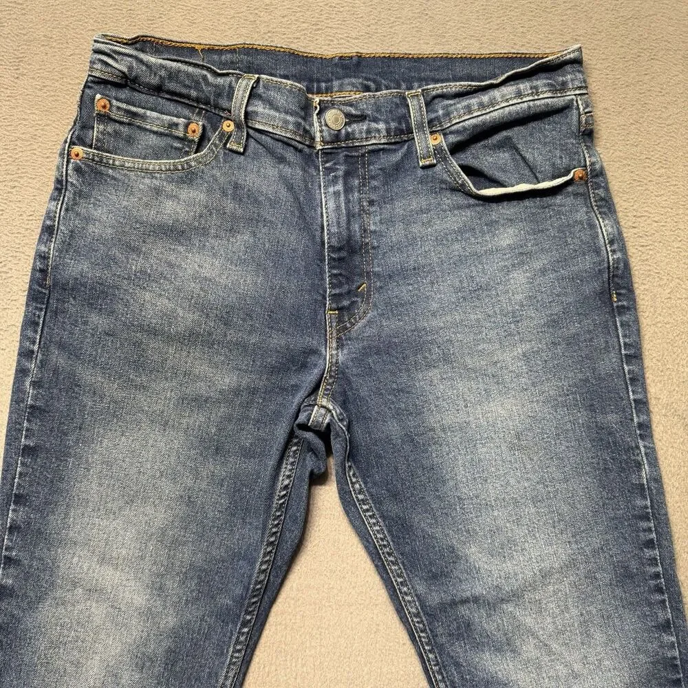 Levis 511 Mens 32x29 Slim Fit Straight Leg Blue Jeans Medium Wash Denim Casual